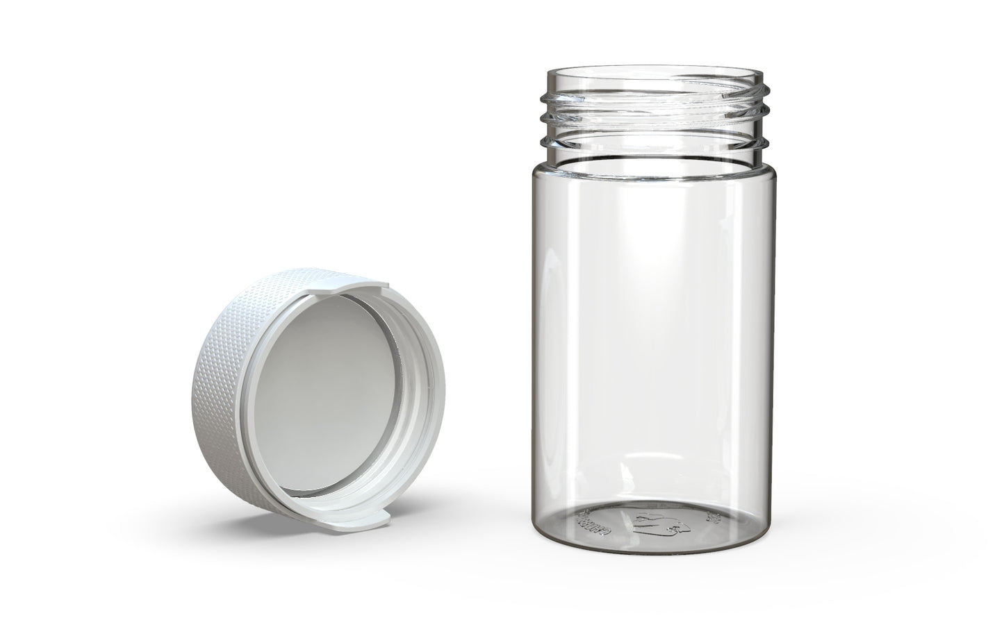 Chubby Gorilla|5oz Clear Container W/ Aviator CR White Cap