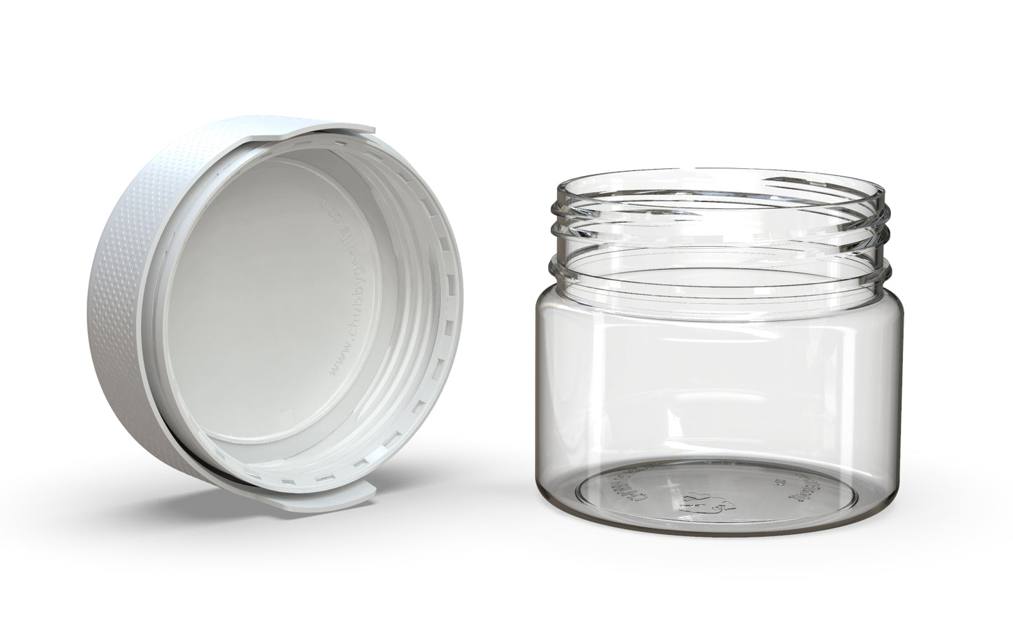 Chubby Gorilla|10oz Clear XL Container W/ Aviator CR White Cap