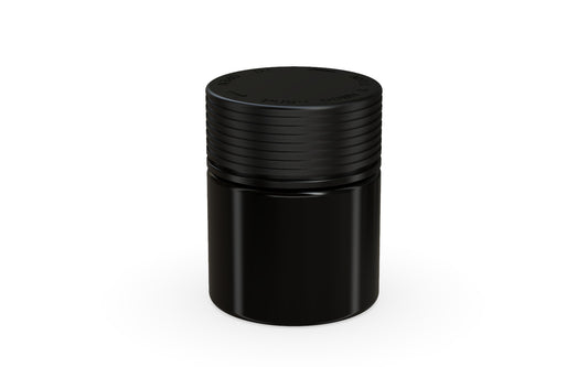 Chubby Gorilla|3oz Black Jar W/ Spiral CR Black Cap