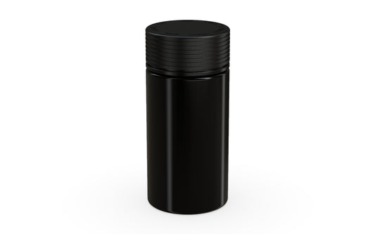 Chubby Gorilla|6oz Black Jar W/ Spiral CR Black Cap