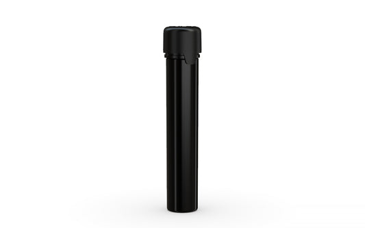 Chubby Gorilla|25x100mm Black Flat Bottom Tube W/ Aviator CR Black Cap