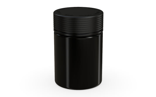 Chubby Gorilla|21.5oz Black XL Jar W/ Spiral CR Black Cap