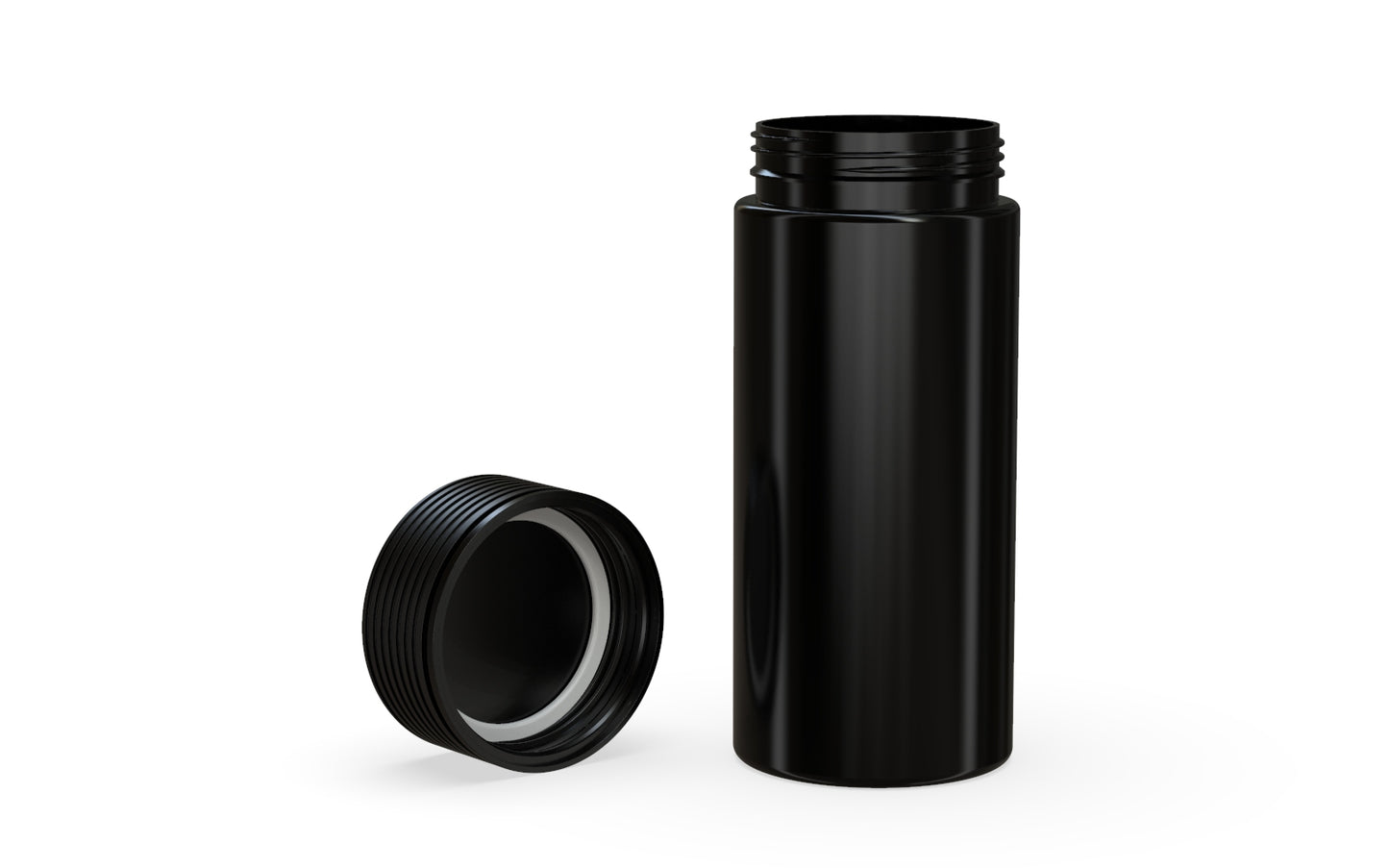 Chubby Gorilla|8oz Black Jar W/ Spiral CR Black Cap