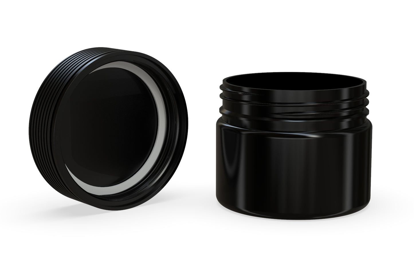 Chubby Gorilla|10oz Black XL Jar W/ Spiral CR Black Cap