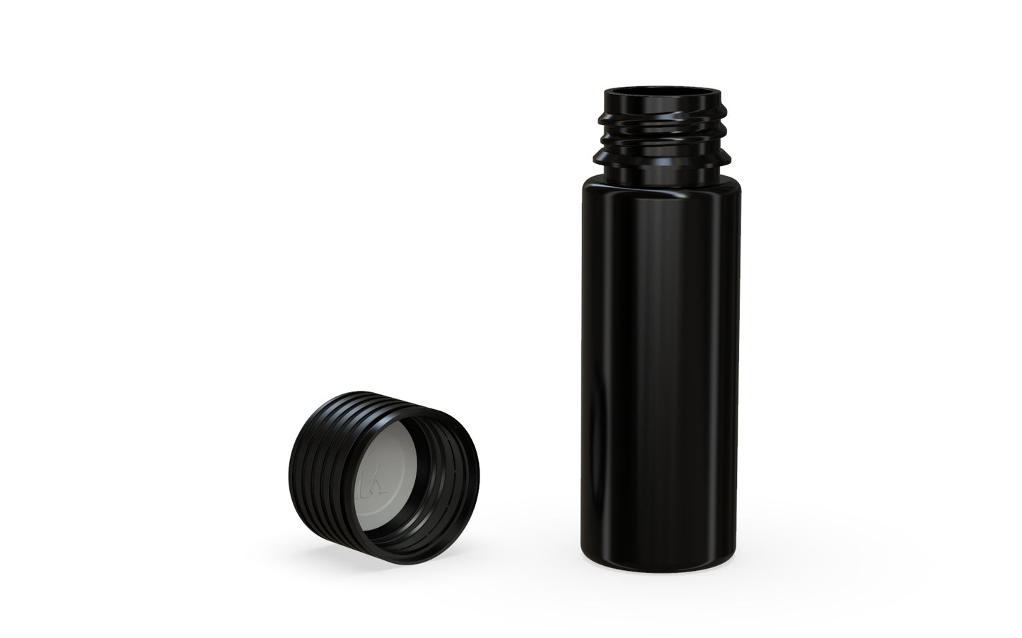 Chubby Gorilla|25x65mm Black Tube W/ Spiral CR Black Cap
