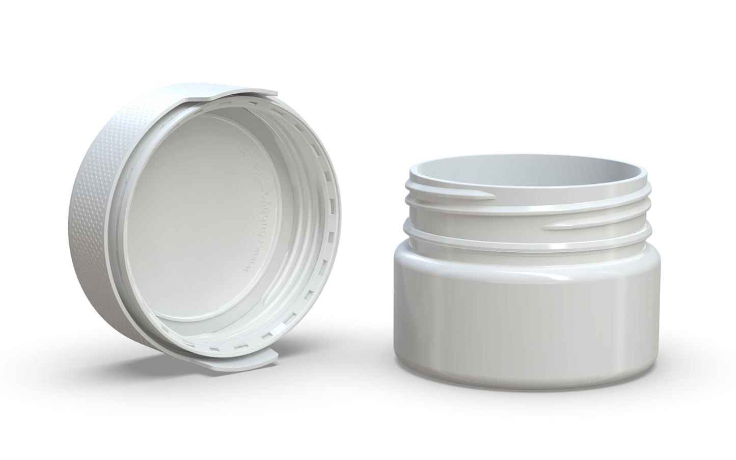 Chubby Gorilla|7.5oz White XL Container W/ Aviator CR White Cap