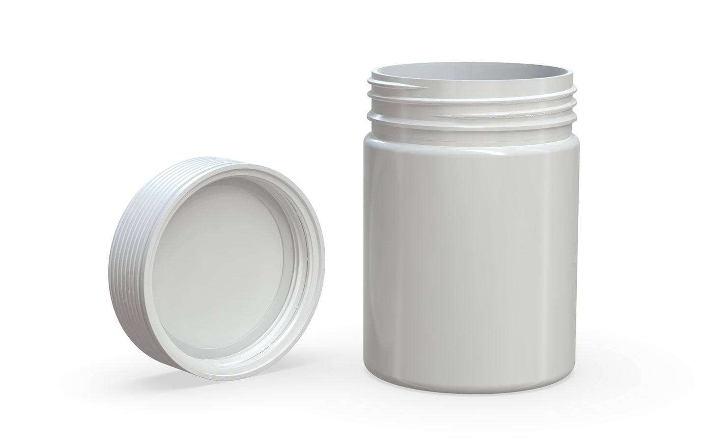 Chubby Gorilla|21.5oz White XL Jar W/ Spiral CR White Cap