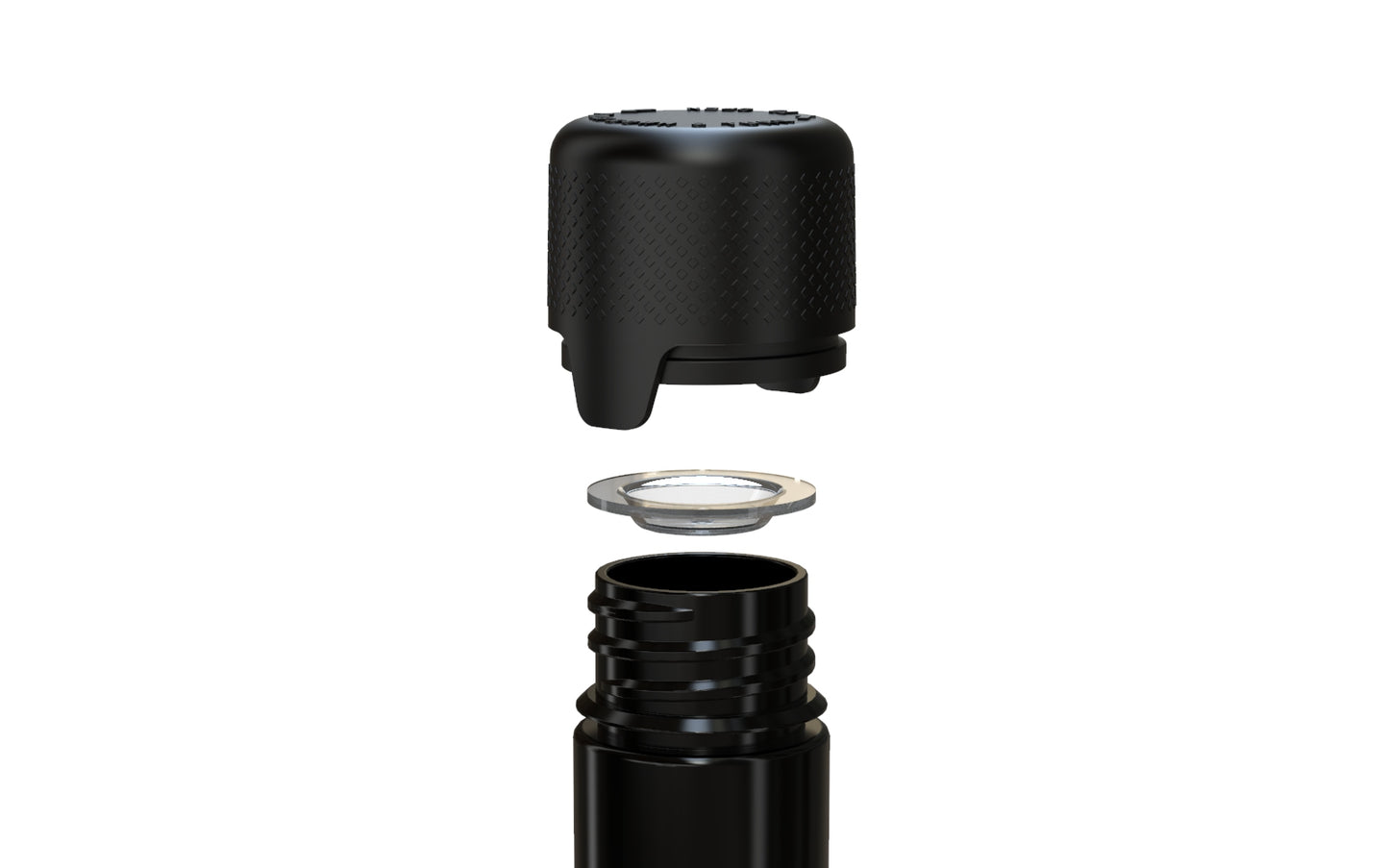 Chubby Gorilla|25x100mm Black Flat Bottom Tube W/ Aviator CR Black Cap