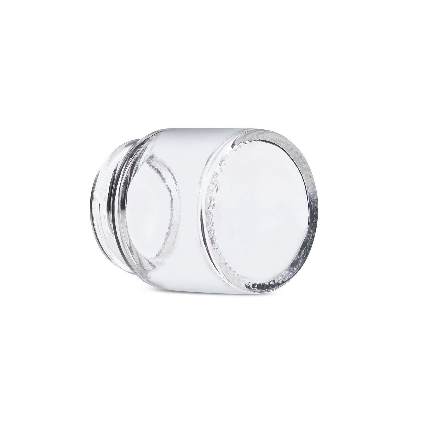 1oz Straight Sided Clear Glass Jars