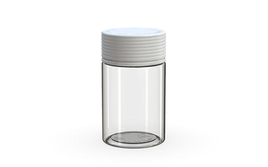 Chubby Gorilla|5oz Clear Jar W/ Spiral CR White Cap