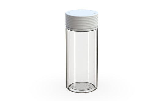 Chubby Gorilla|8oz Clear Jar W/ Spiral CR White Cap