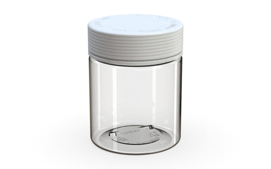 Chubby Gorilla|18.5oz Clear XL Jar W/ Spiral CR White Cap