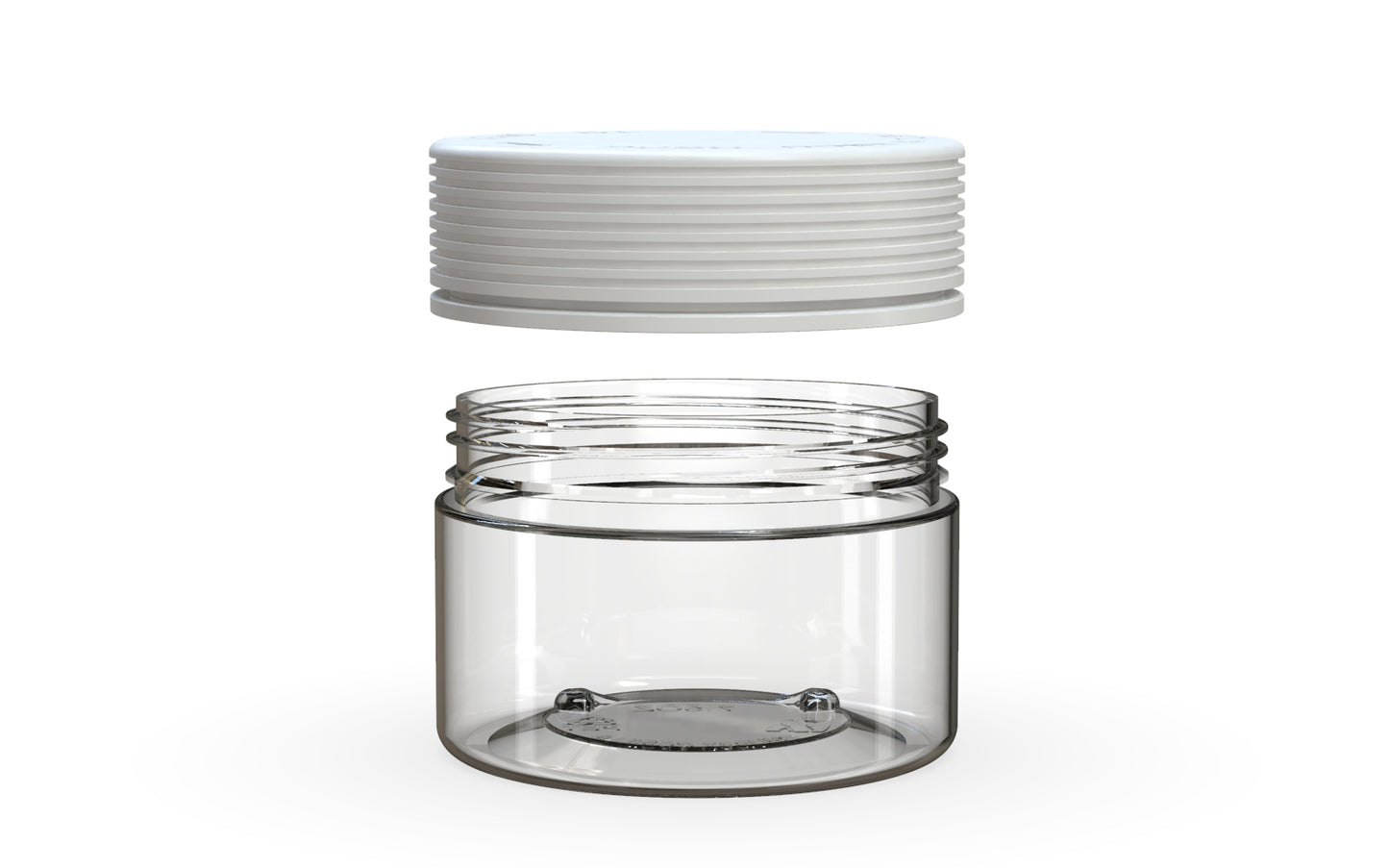 Chubby Gorilla|7.5oz Clear XL Jar W/ Spiral CR White Cap