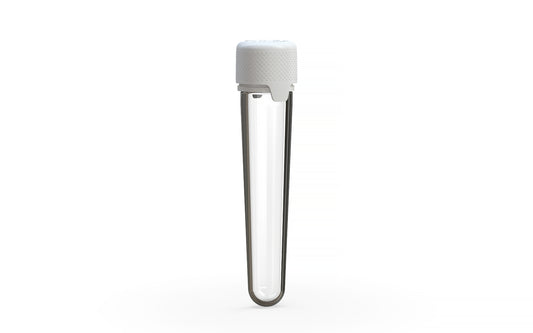 Chubby Gorilla|25x100mm Clear Tube W/ Aviator CR White Cap