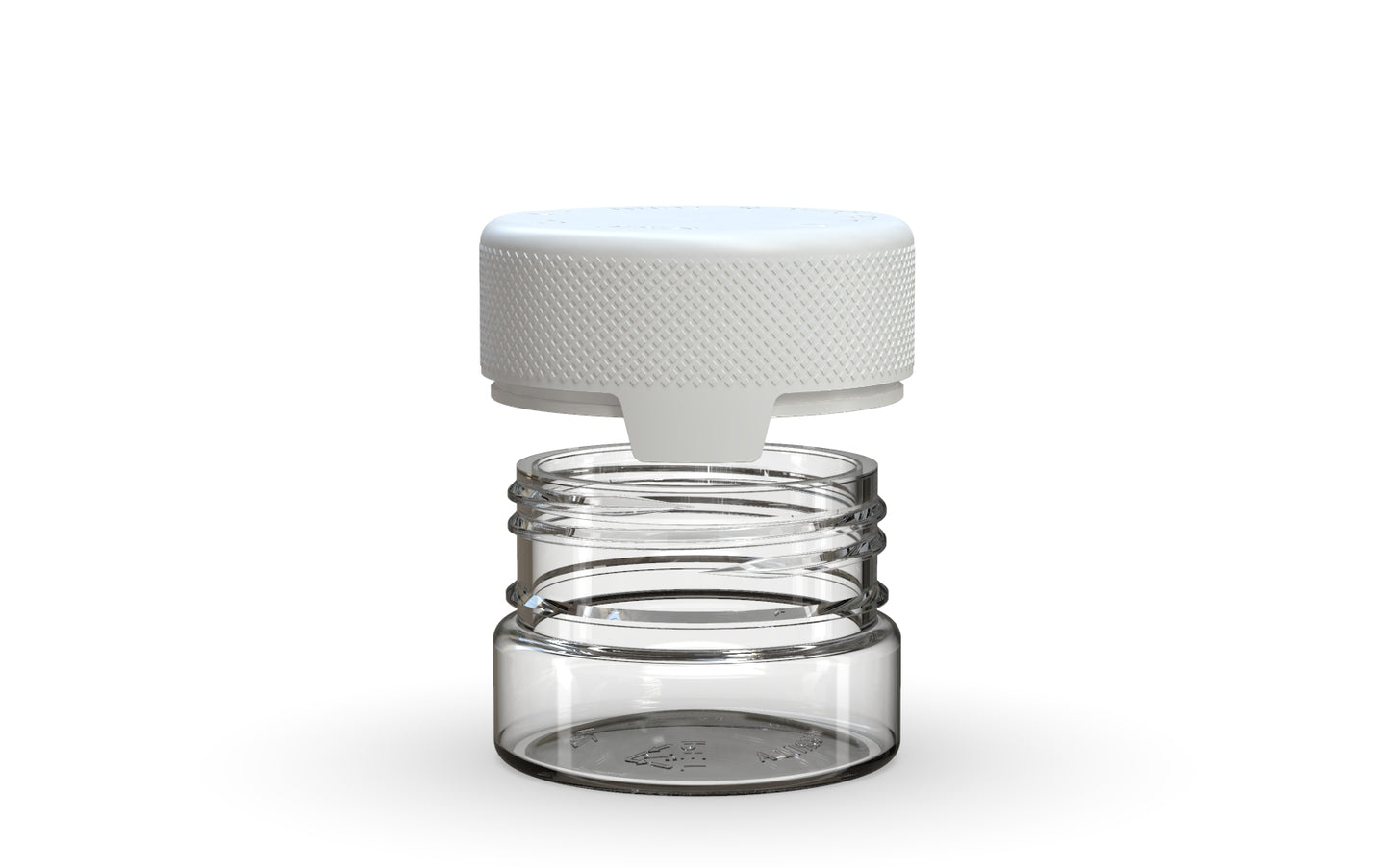 Chubby Gorilla|1oz Clear Container W/ Aviator CR White Cap
