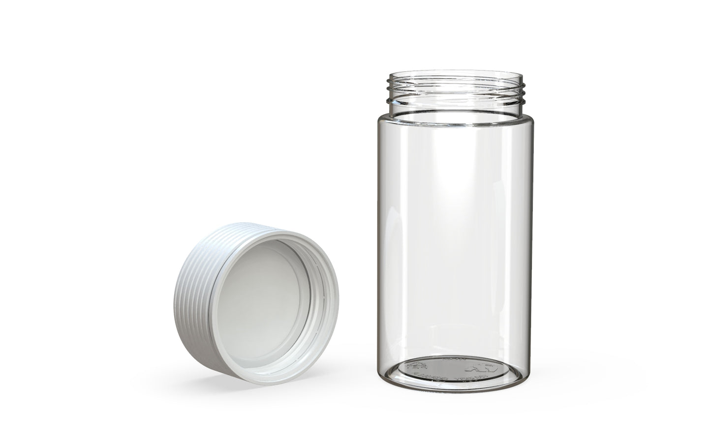 Chubby Gorilla|6oz Clear Jar W/ Spiral CR White Cap
