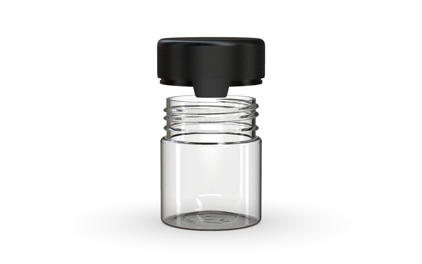 Chubby Gorilla|3oz Clear Container W/ Aviator CR Black Cap