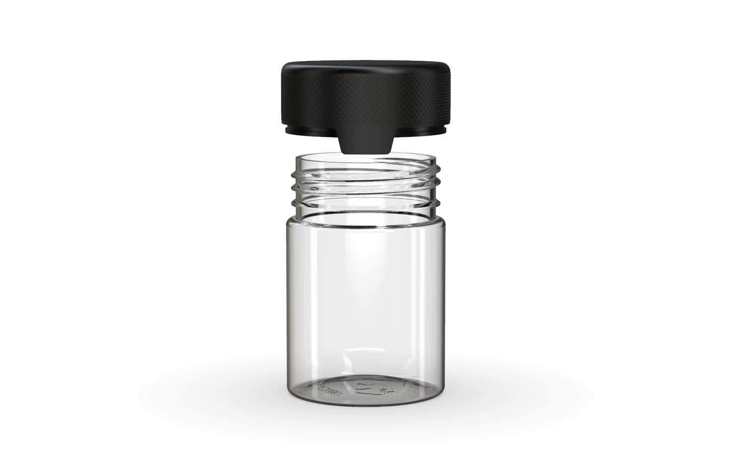 Chubby Gorilla|4oz Clear Container W/ Aviator CR Black Cap