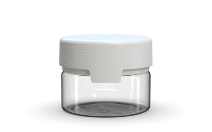Chubby Gorilla|7.5oz Clear XL Container W/ Aviator CR White Cap