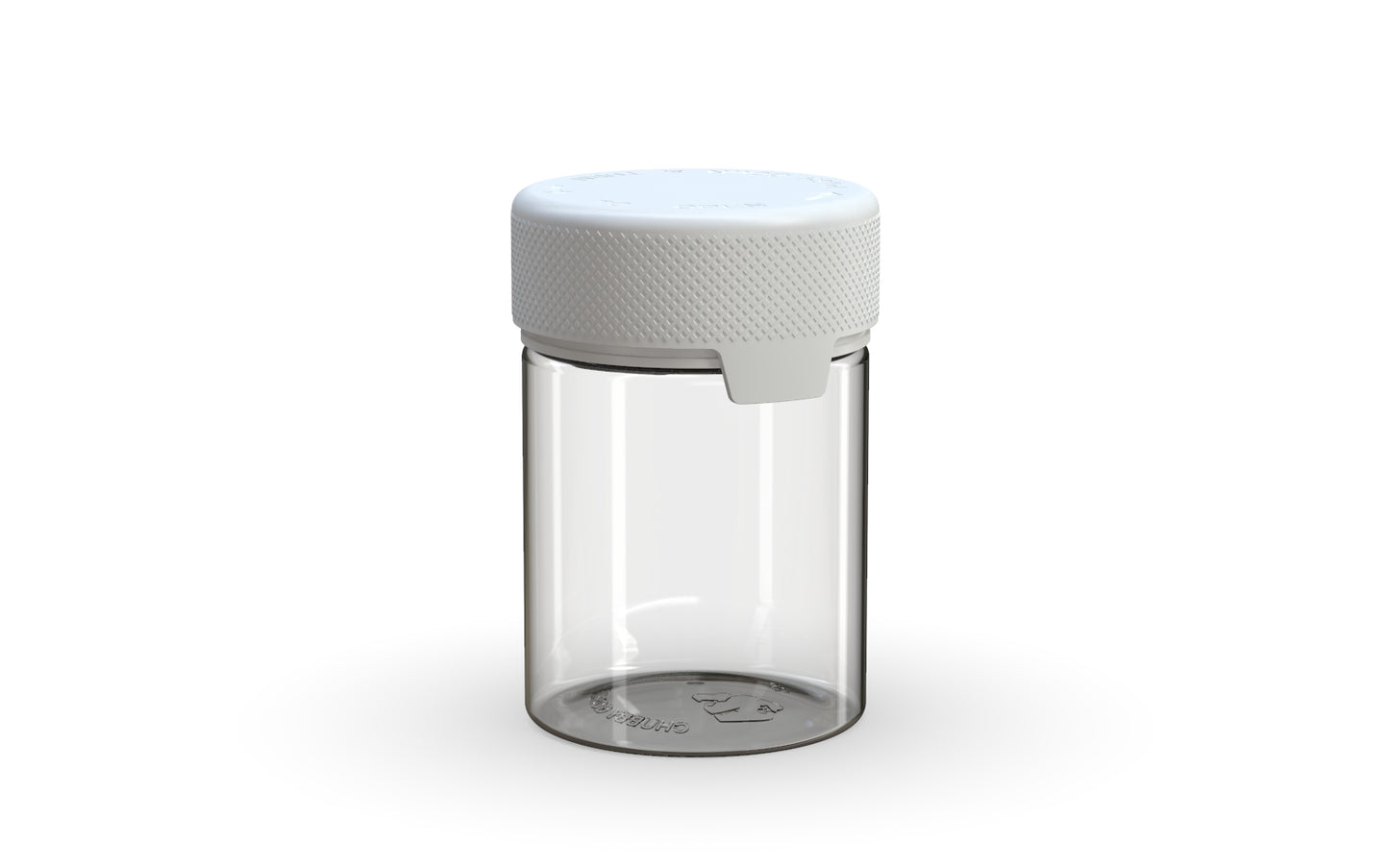 Chubby Gorilla|4oz Clear Container W/ Aviator CR White Cap