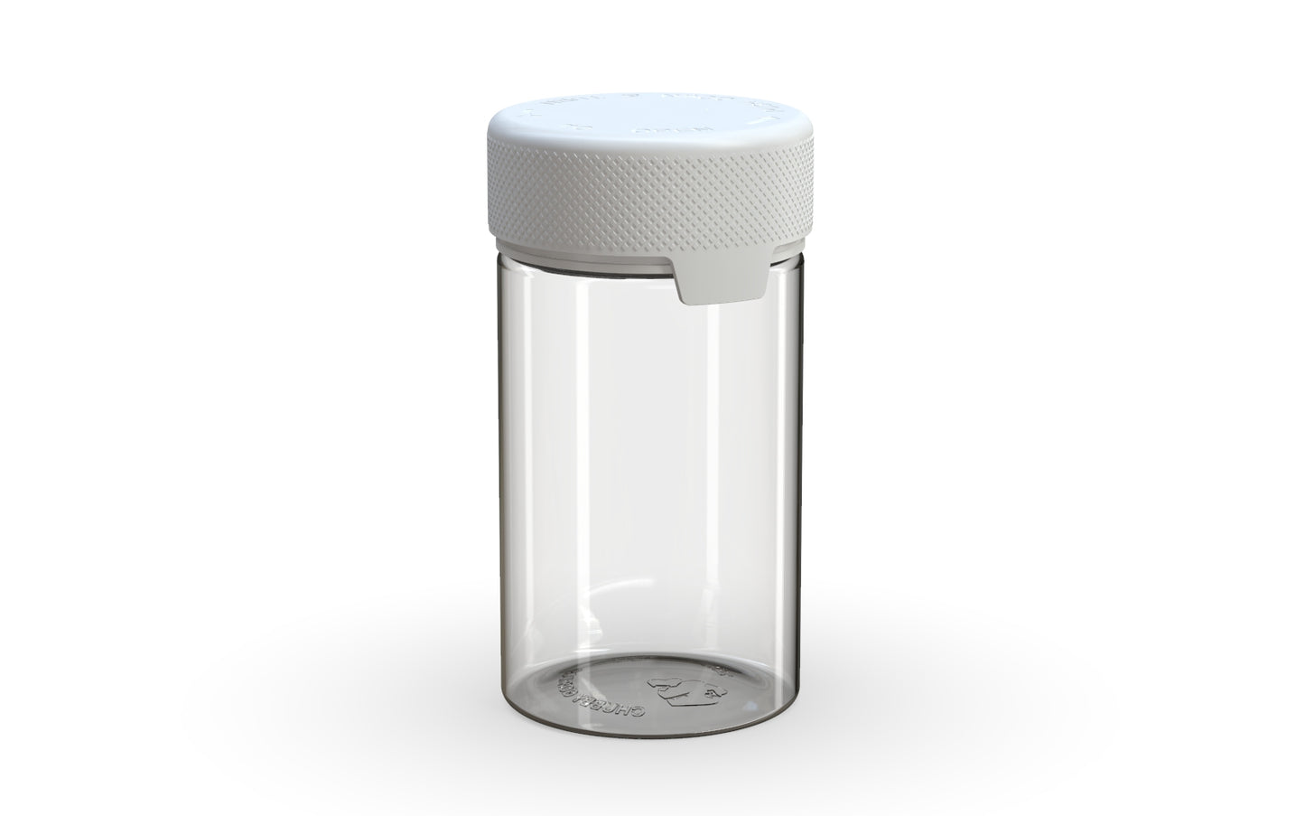 Chubby Gorilla|5oz Clear Container W/ Aviator CR White Cap