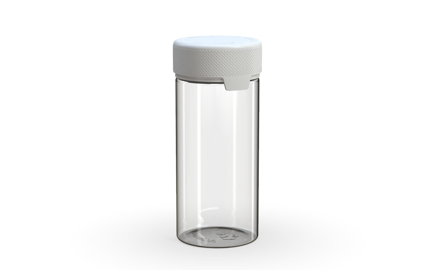 Chubby Gorilla|8oz Clear Container W/ Aviator CR White Cap