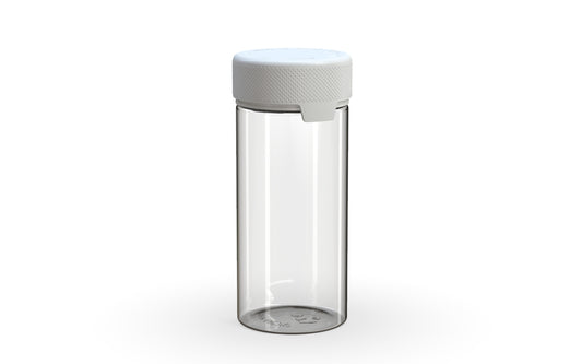 Chubby Gorilla|8oz Clear Container W/ Aviator CR White Cap