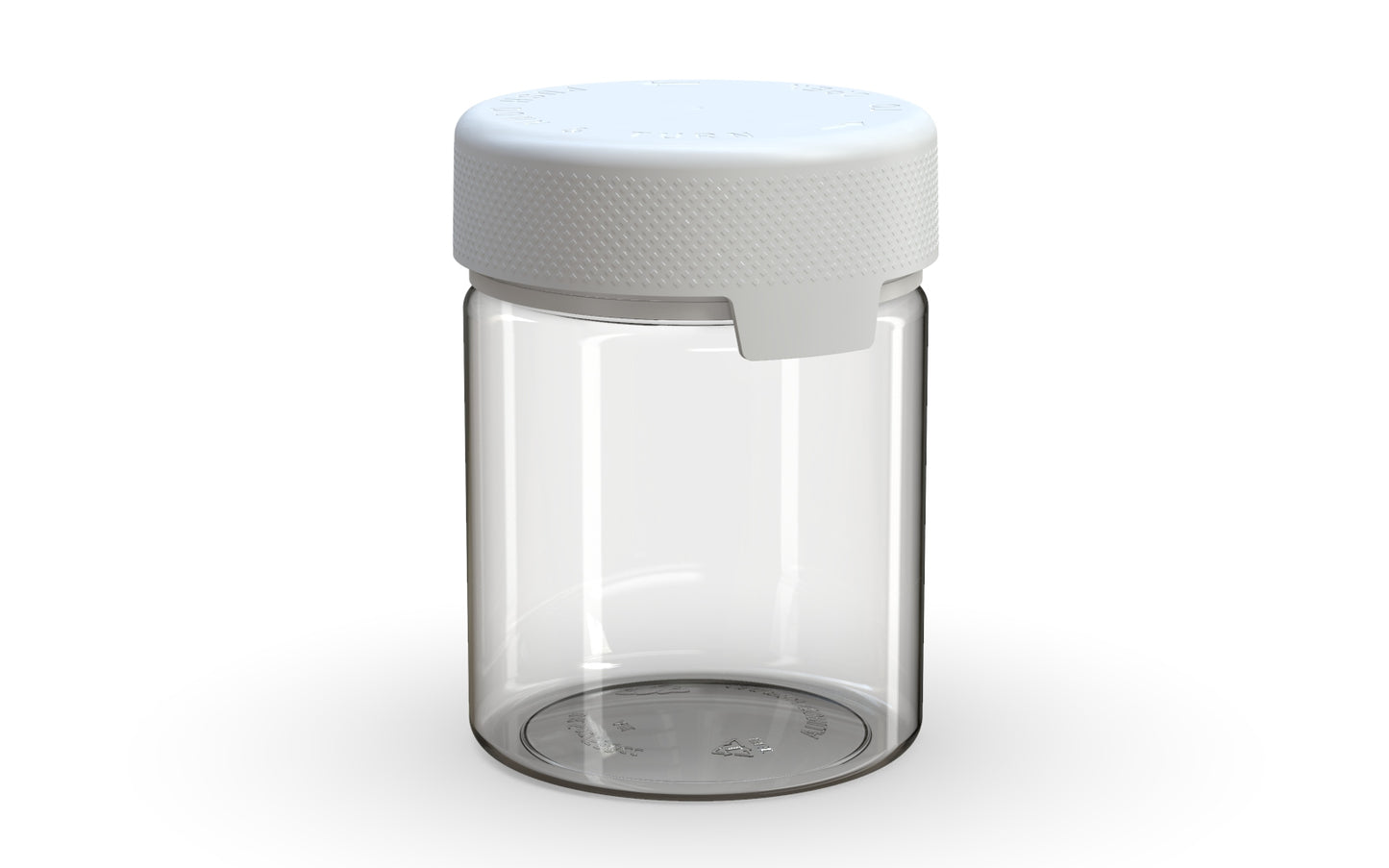 Chubby Gorilla|18.5oz Clear XL Container W/ Aviator CR White Cap