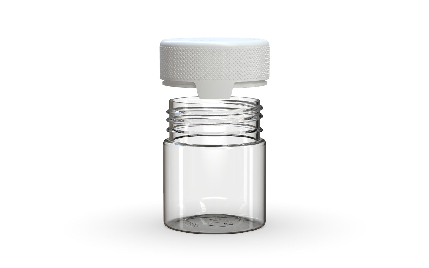Chubby Gorilla|3oz Clear Container W/ Aviator CR White Cap