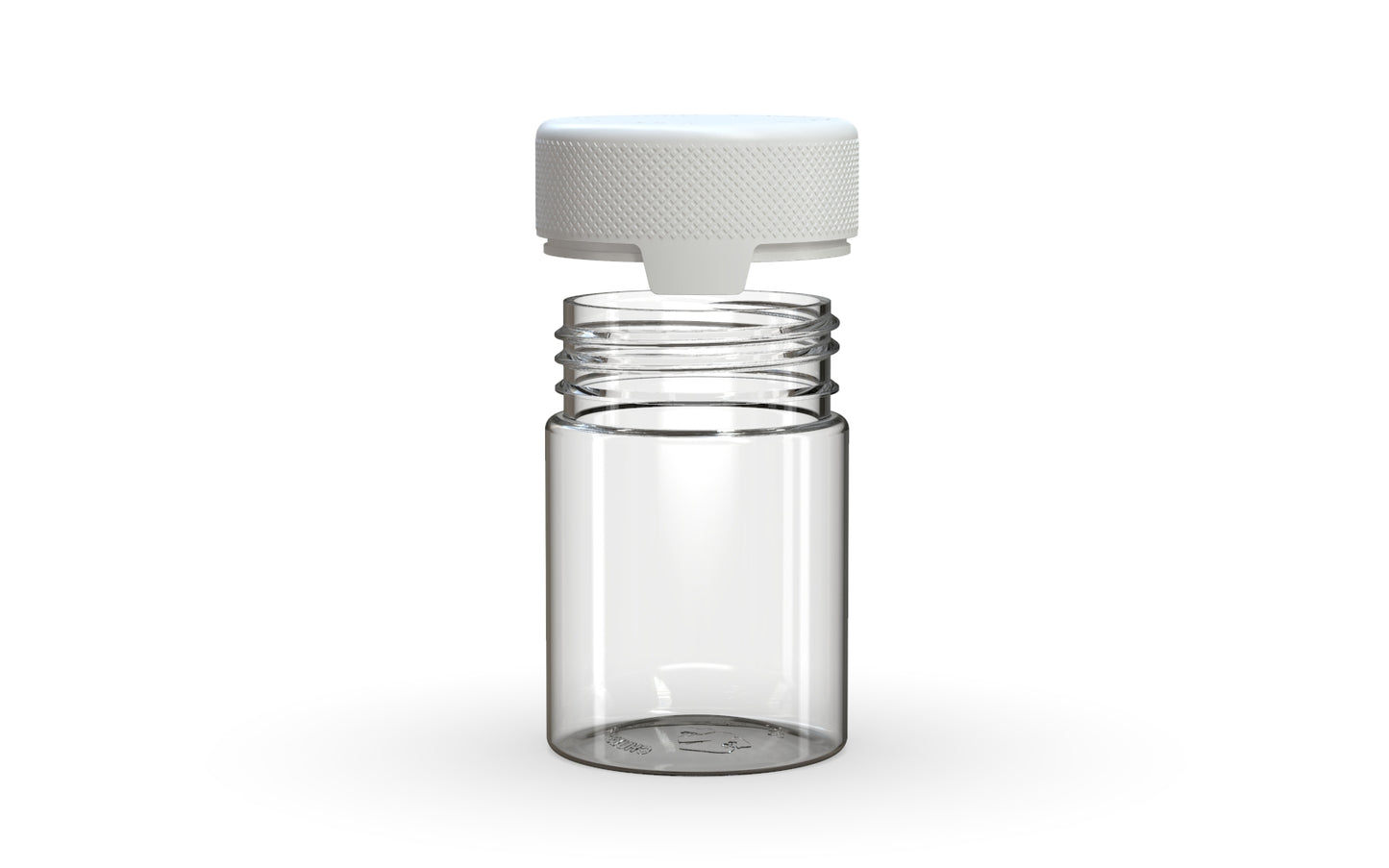 Chubby Gorilla|4oz Clear Container W/ Aviator CR White Cap