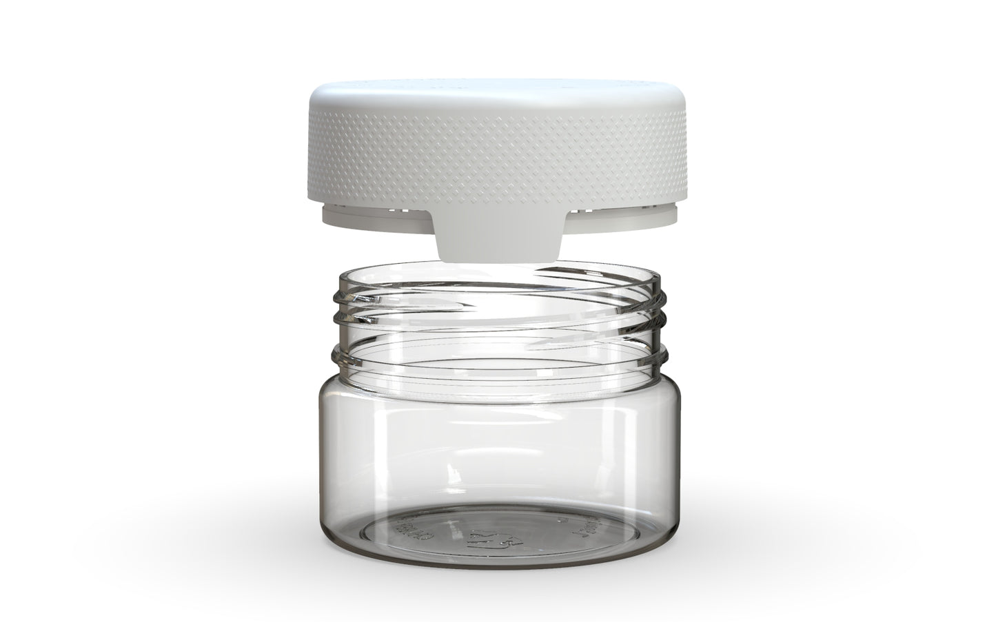 Chubby Gorilla|7.5oz Clear XL Container W/ Aviator CR White Cap