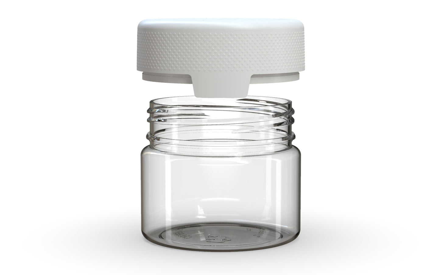 Chubby Gorilla|10oz Clear XL Container W/ Aviator CR White Cap