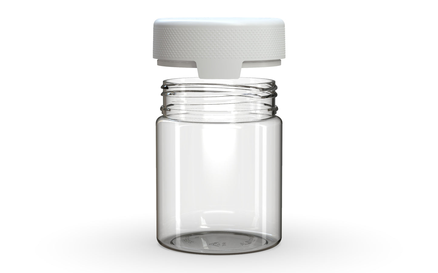 Chubby Gorilla|18.5oz Clear XL Container W/ Aviator CR White Cap
