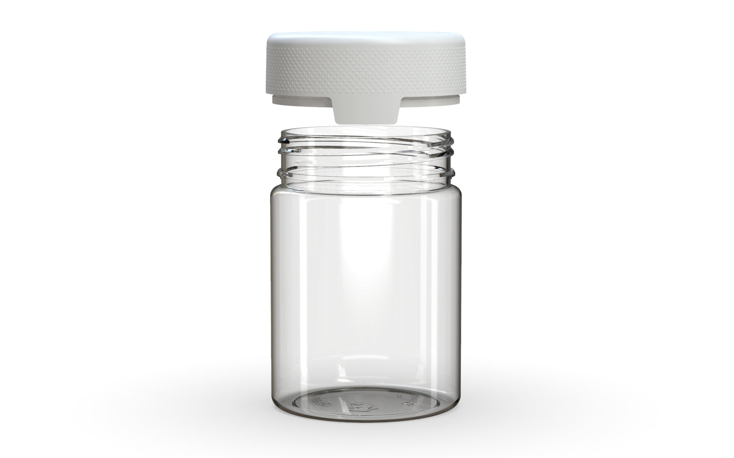 Chubby Gorilla|21.5oz Clear XL Container W/ Aviator CR White Cap