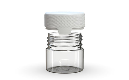 Chubby Gorilla|2oz Clear Container W/ Aviator CR White Cap