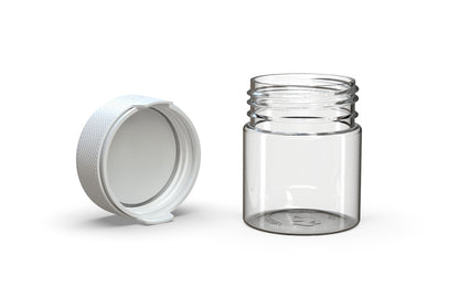 Chubby Gorilla|3oz Clear Container W/ Aviator CR White Cap