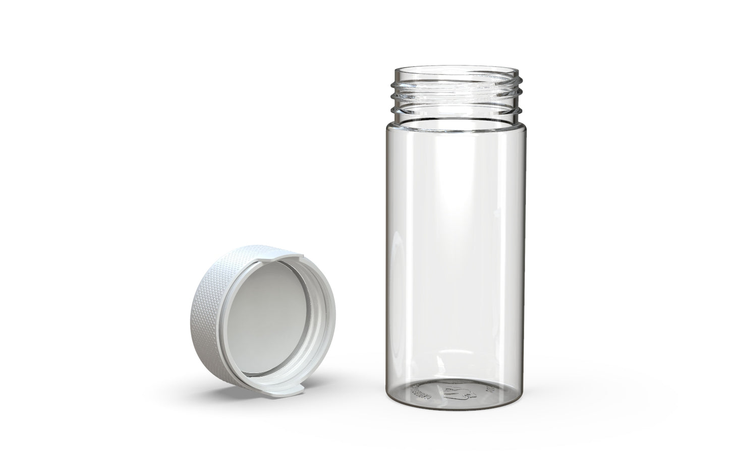 Chubby Gorilla|8oz Clear Container W/ Aviator CR White Cap