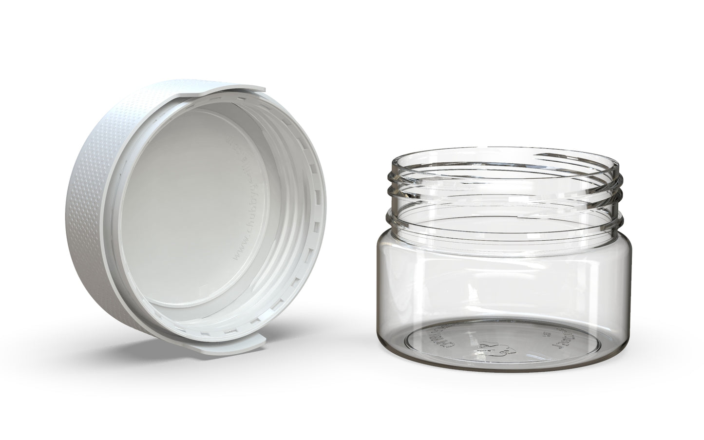 Chubby Gorilla|7.5oz Clear XL Container W/ Aviator CR White Cap