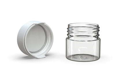 Chubby Gorilla|2oz Clear Container W/ Aviator CR White Cap