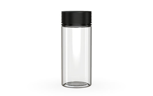 Chubby Gorilla|8oz Clear Jar W/ Spiral CR Black Cap
