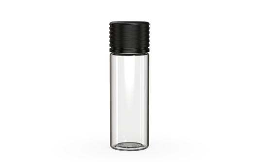 Chubby Gorilla|25x65mm Clear Tube W/ Spiral CR Black Cap