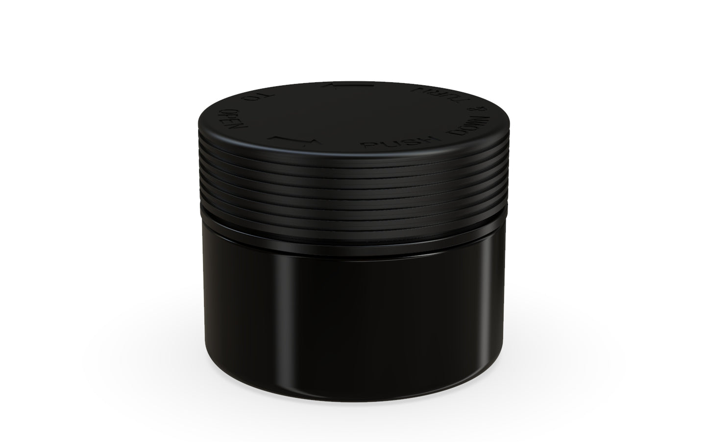 Chubby Gorilla|7.5oz Black XL Jar W/ Spiral CR Black Cap