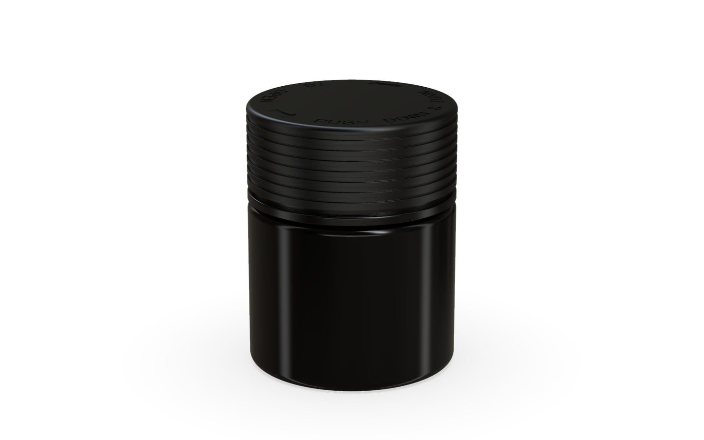 Chubby Gorilla|3oz Black Jar W/ Spiral CR Black Cap