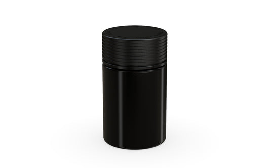 Chubby Gorilla|5oz Black Jar W/ Spiral CR Black Cap