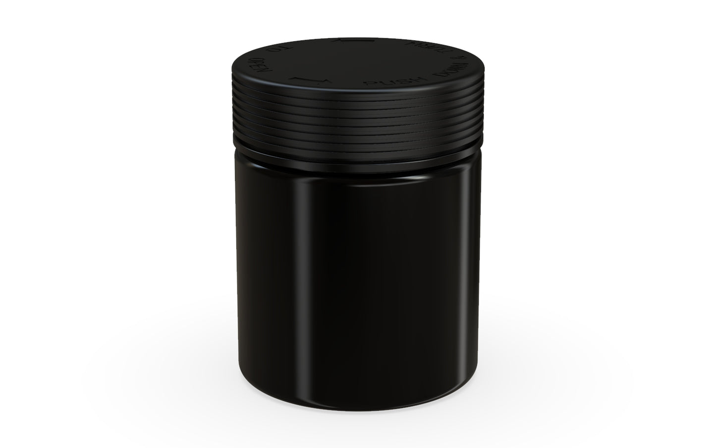 Chubby Gorilla|18.5oz Black XL Jar W/ Spiral CR Black Cap