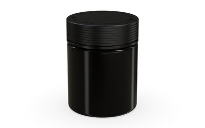 Chubby Gorilla|18.5oz Black XL Jar W/ Spiral CR Black Cap