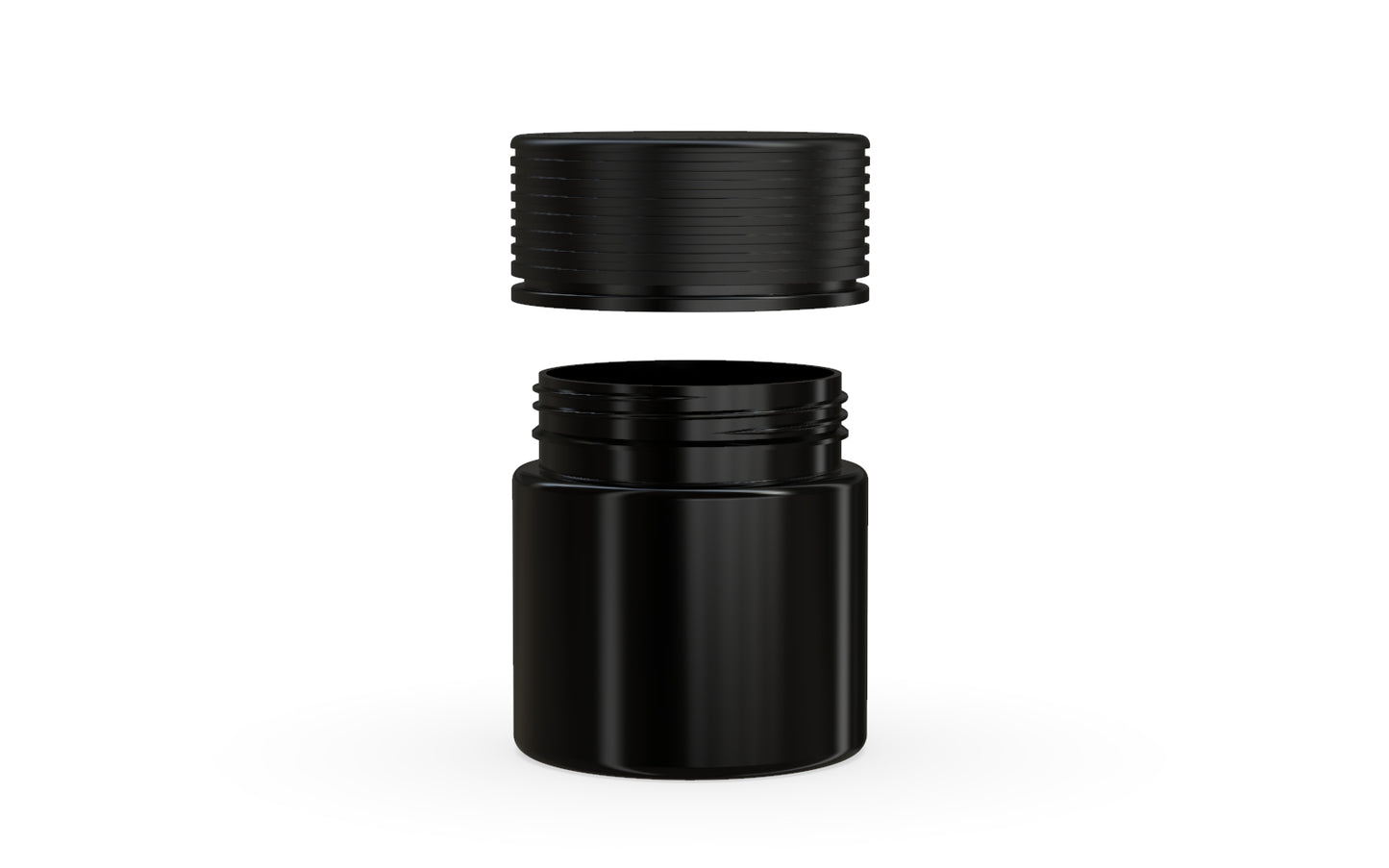 Chubby Gorilla|3oz Black Jar W/ Spiral CR Black Cap
