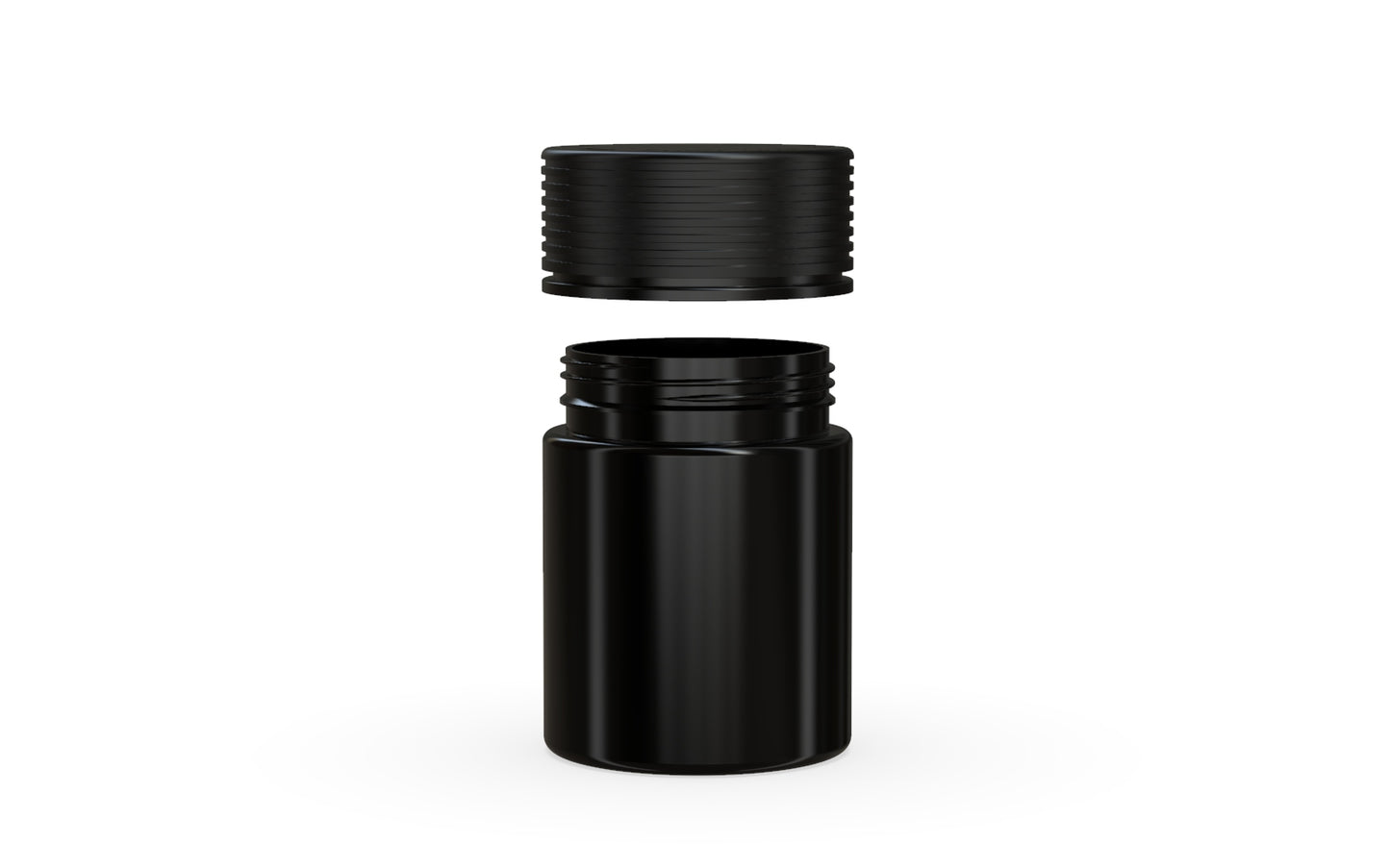Chubby Gorilla|4oz Black Jar W/ Spiral CR Black Cap