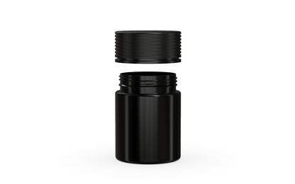 Chubby Gorilla|4oz Black Jar W/ Spiral CR Black Cap