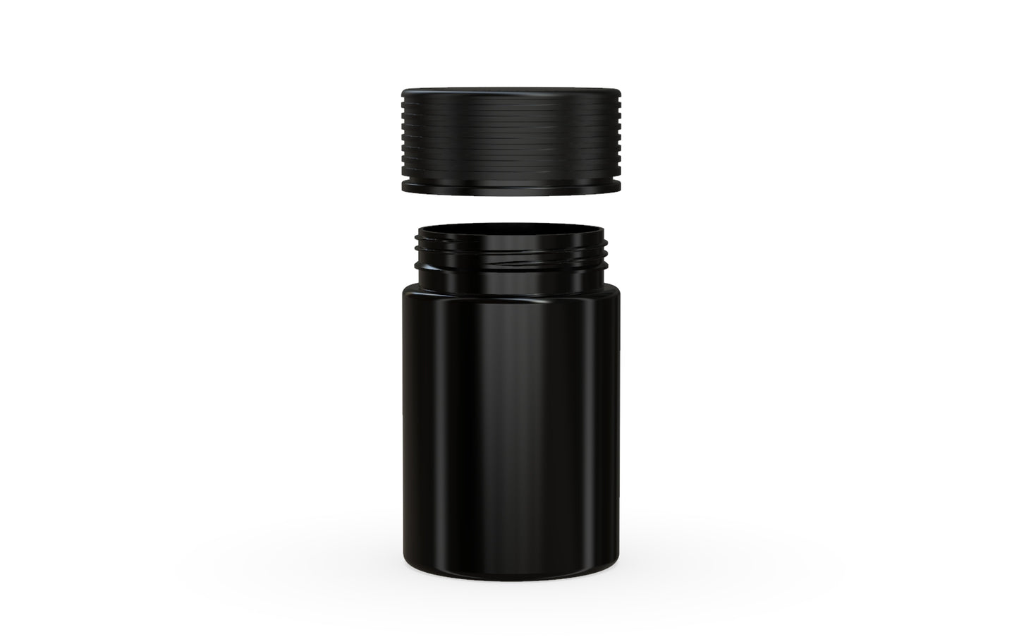 Chubby Gorilla|5oz Black Jar W/ Spiral CR Black Cap